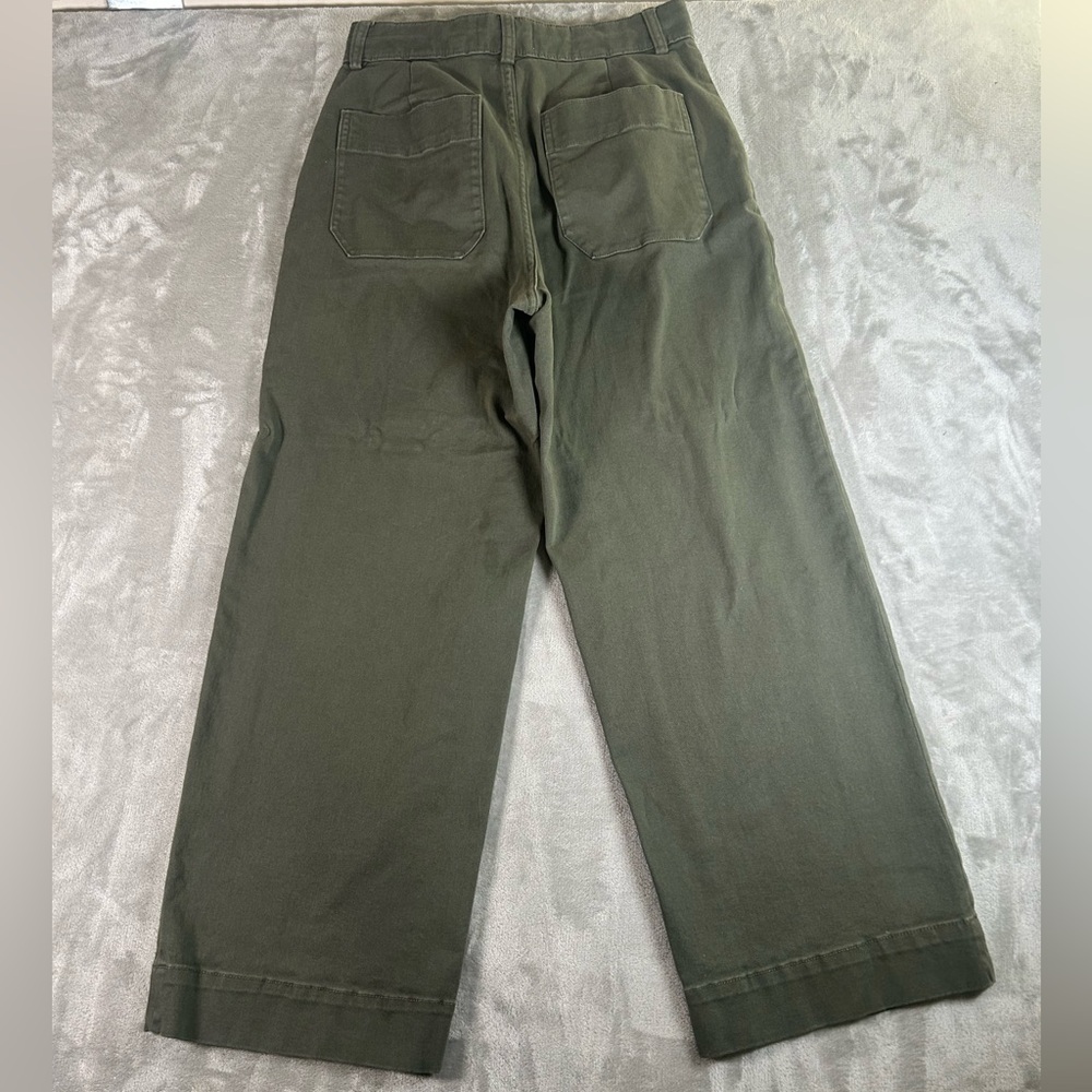 Everlane green organic wide leg pants - Picture 6 of 13